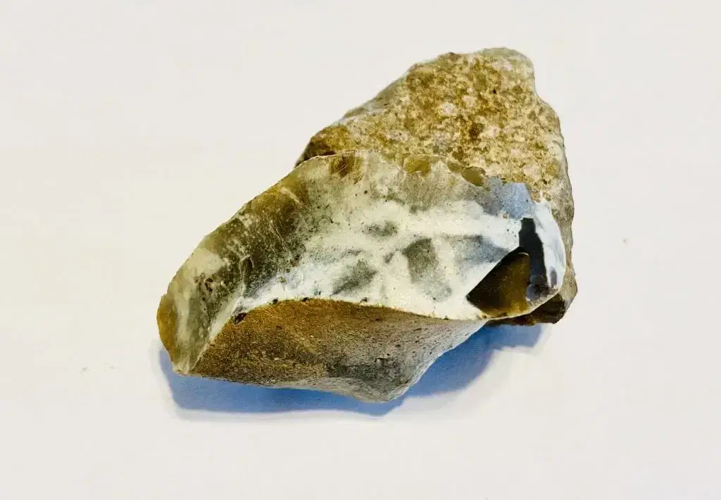 Land combing - a piece of flint