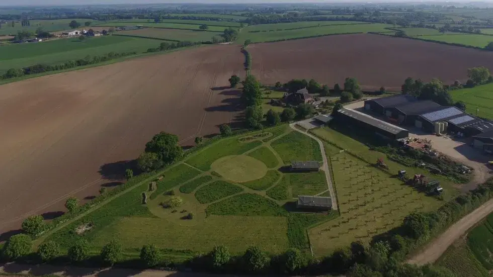 Ariel view of Meadow Field