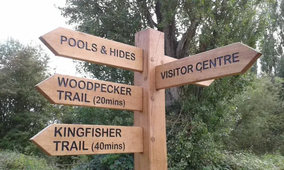 Wooden signpost